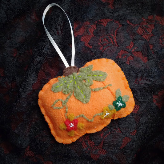 Pumpkin n Blooms Ornament