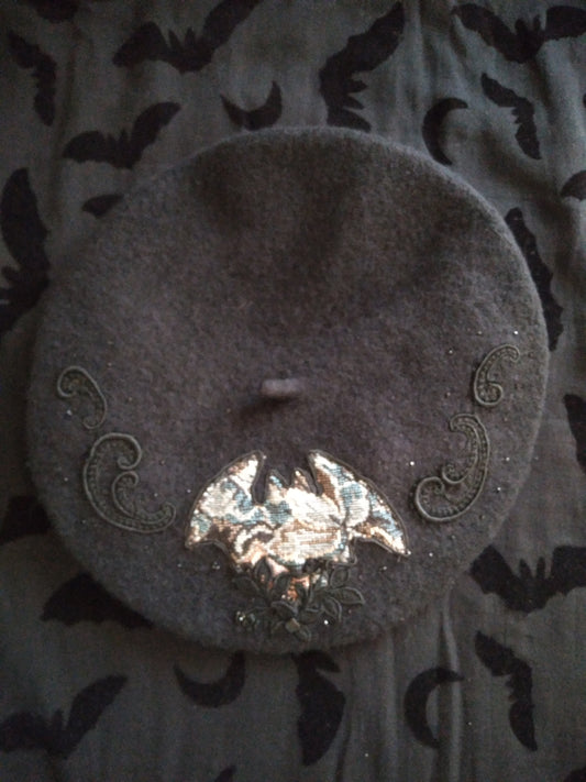 Tapestry Bat Beret