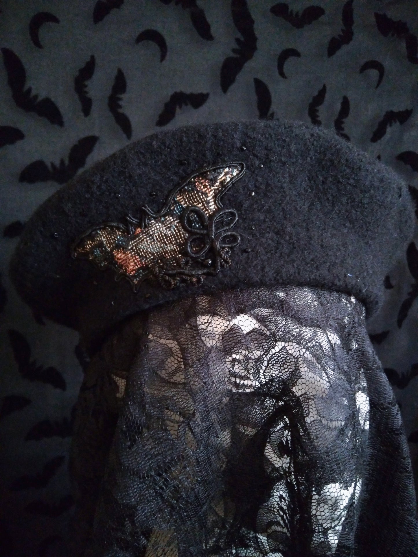 Tapestry Bat Beret