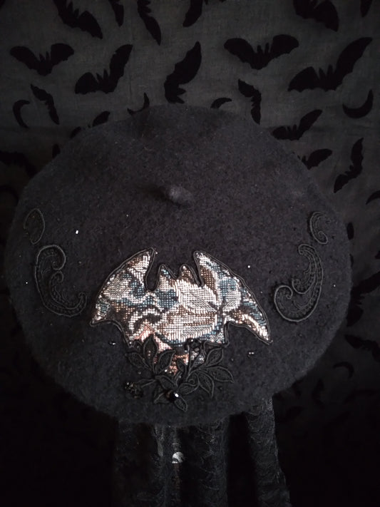 Tapestry Bat Beret